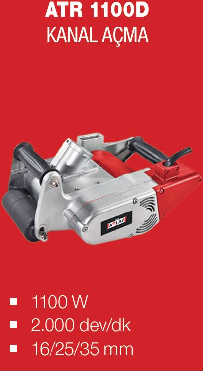 ATTLAS ATR 1100D KANAL AÇMA MAKINASI